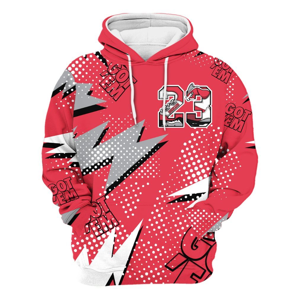 Hoodie To Match Black Cement 3s - Custom Name Number 23 5s All Over Print