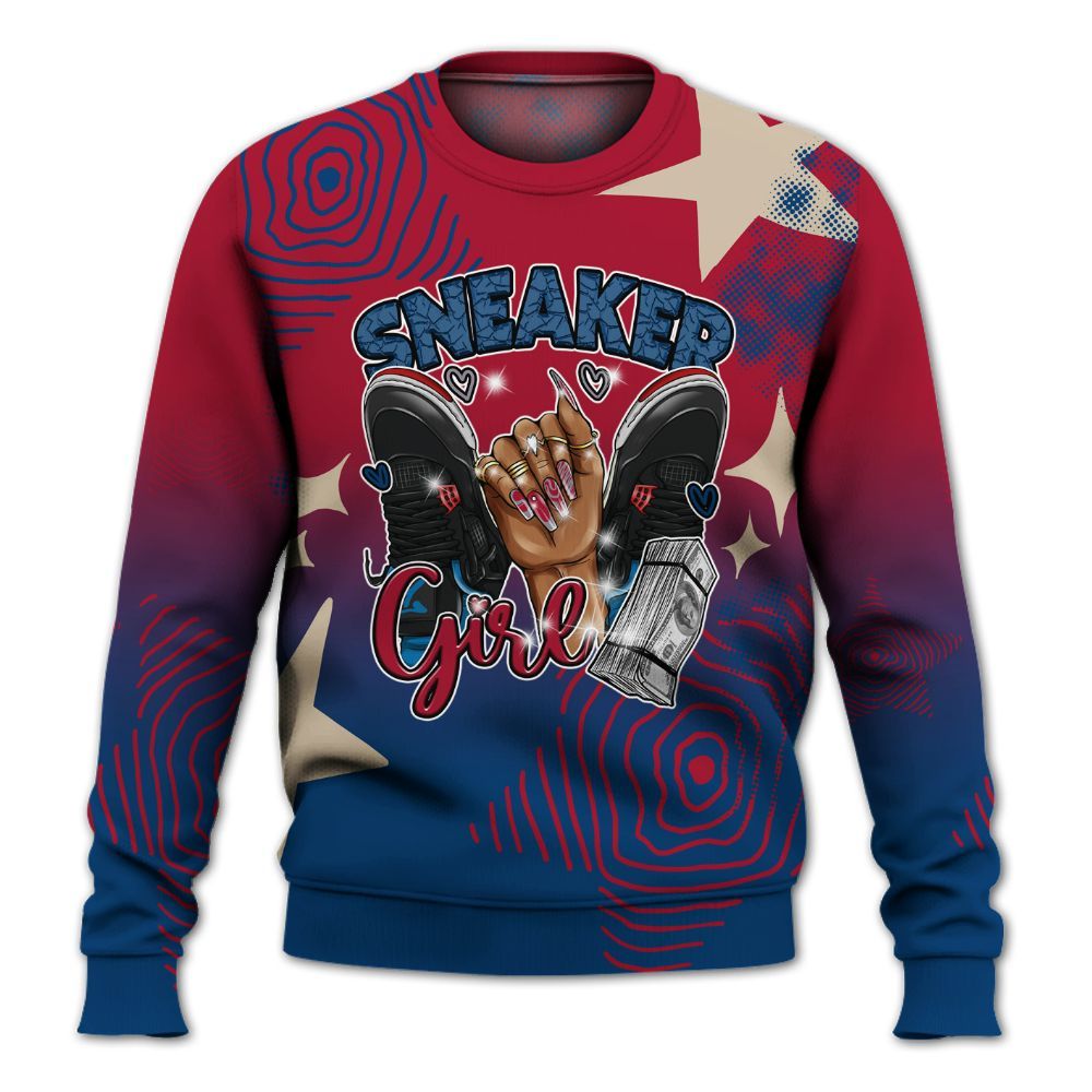 Sweatshirt To Match Rare Air 4s - Sneakerz Girlz Unique Starz All Over Print