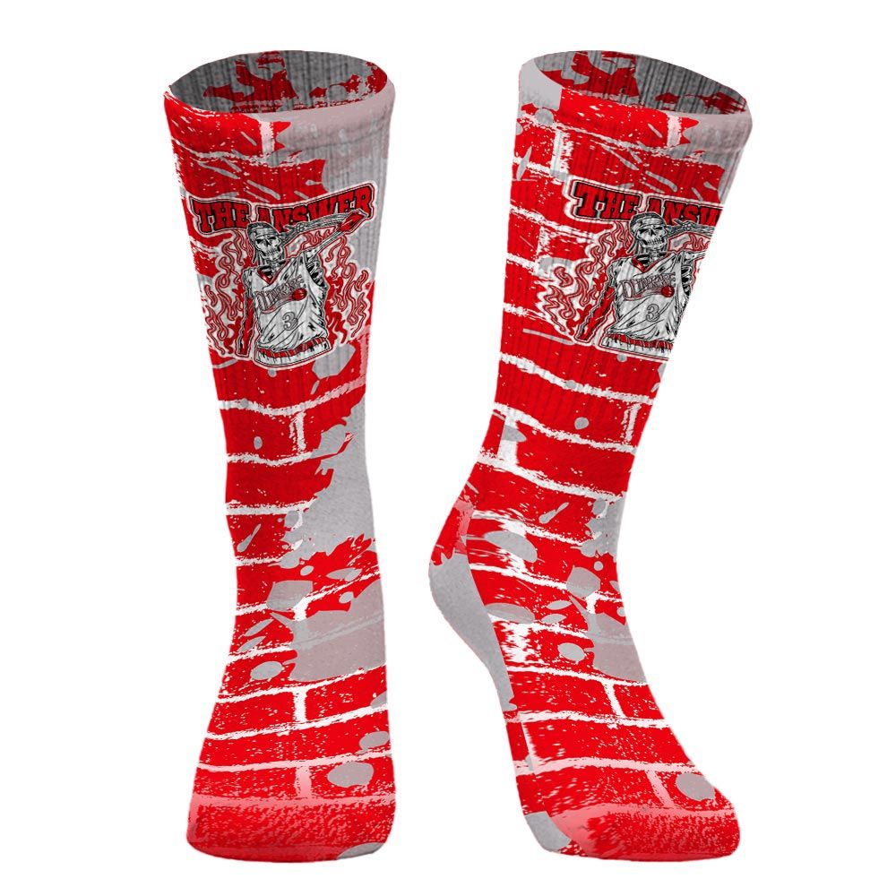 Sock To Match Air Max 1 Low Poly - Allen Answer Skeleton Brick