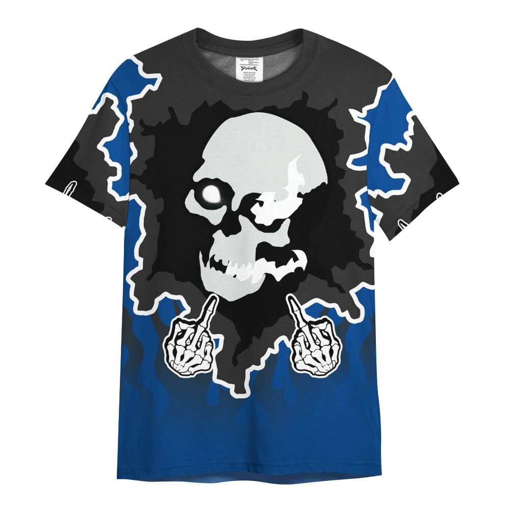 Shirt To Match Low 85 Royal 1s - F Around Find Out Graphic Trapped All Over Print