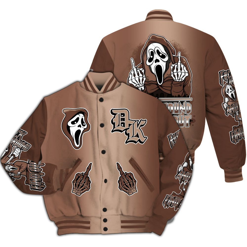 Varsity Jacket To Match KD 4 Christmas - F#CK And Find Out Graphic All Over Print