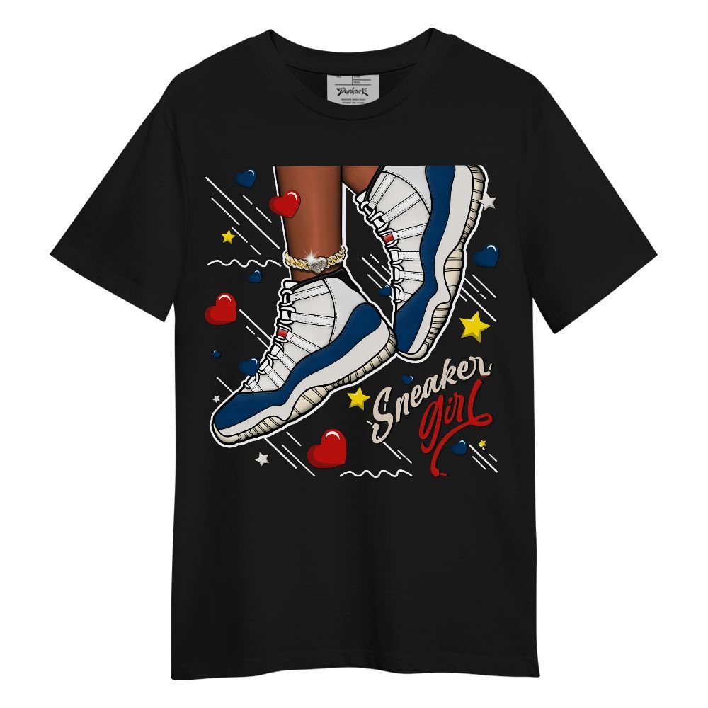 Shirt To Match Retro Rare Air 11s - SNEAKER Girl Heart Flying Graphic