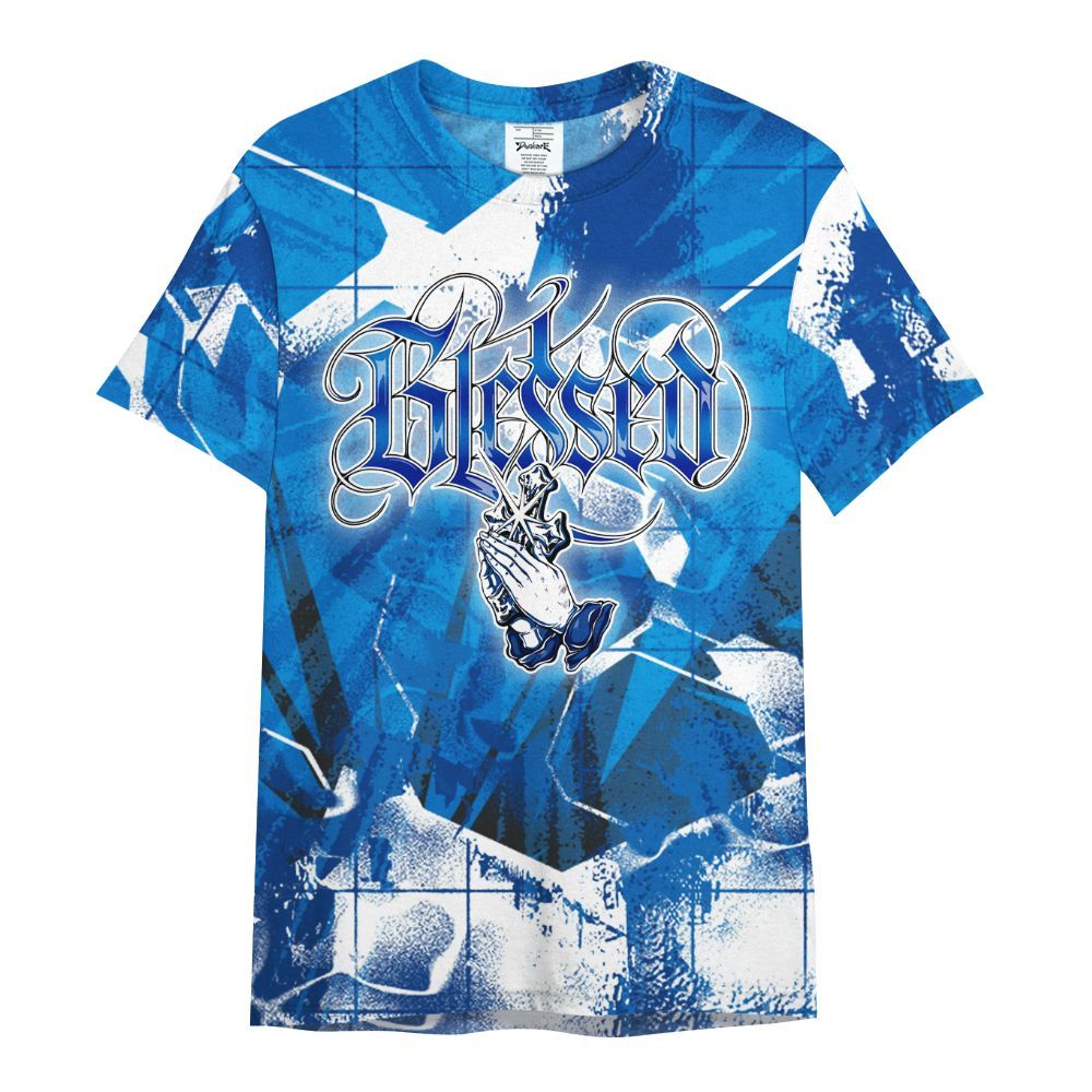 Shirt To Match Blueberry 12s - God Blessed All Over Print