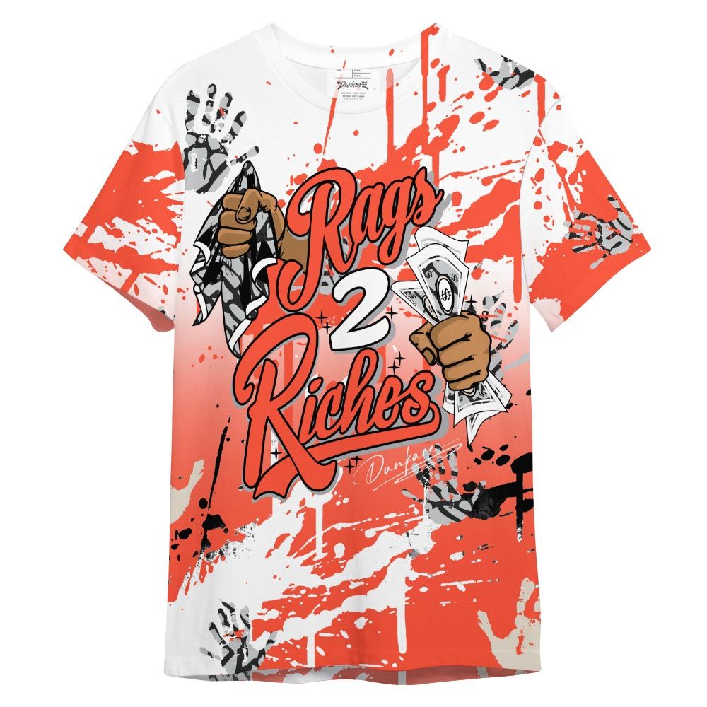 Shirt To Match Shirt Streetwear Rag 2 Riches, 3 Cosmic Clay T-- To Match Sneaker Georgia Peach 3s Graphic Tee NCT