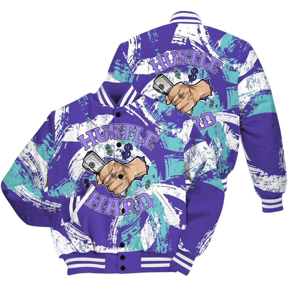 Varsity Jacket To Match Low Hornets 1s Shirt - Hustles Hard! Splash All Over Print