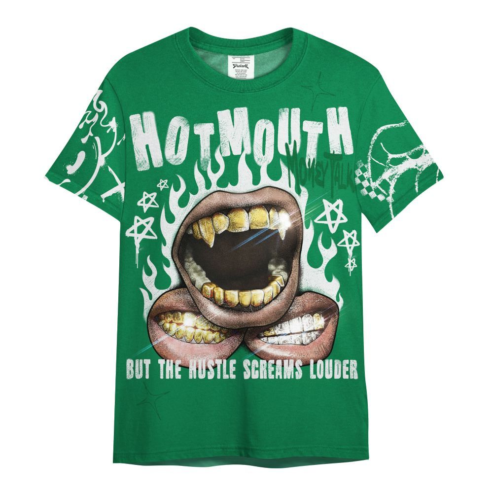 Shirt To Match Lucky Green 2s - Mouth Burning Street Style All Over Print