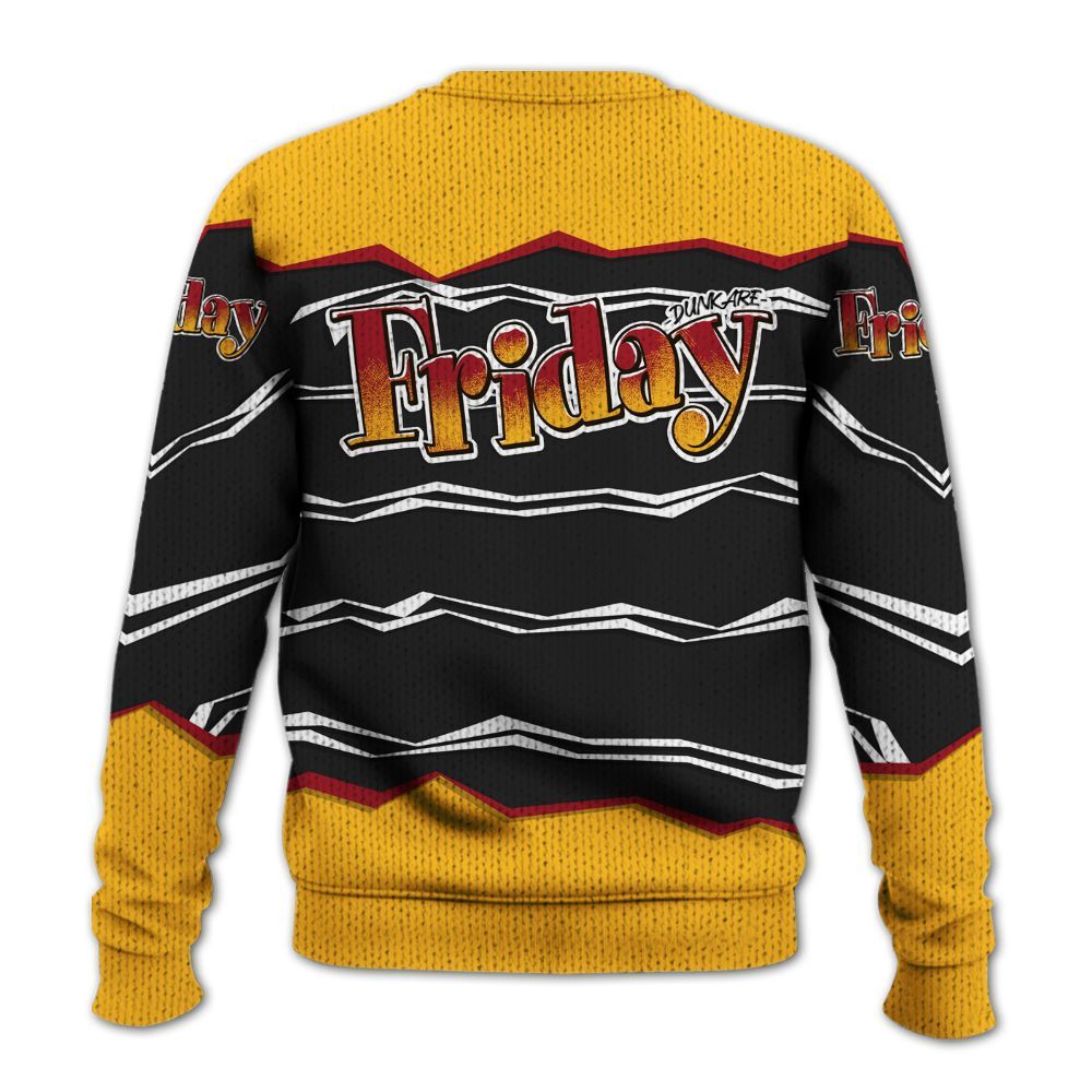 Sweater To Match White Taxi 12s Shirt, Friday Movie 90s TV Graphic