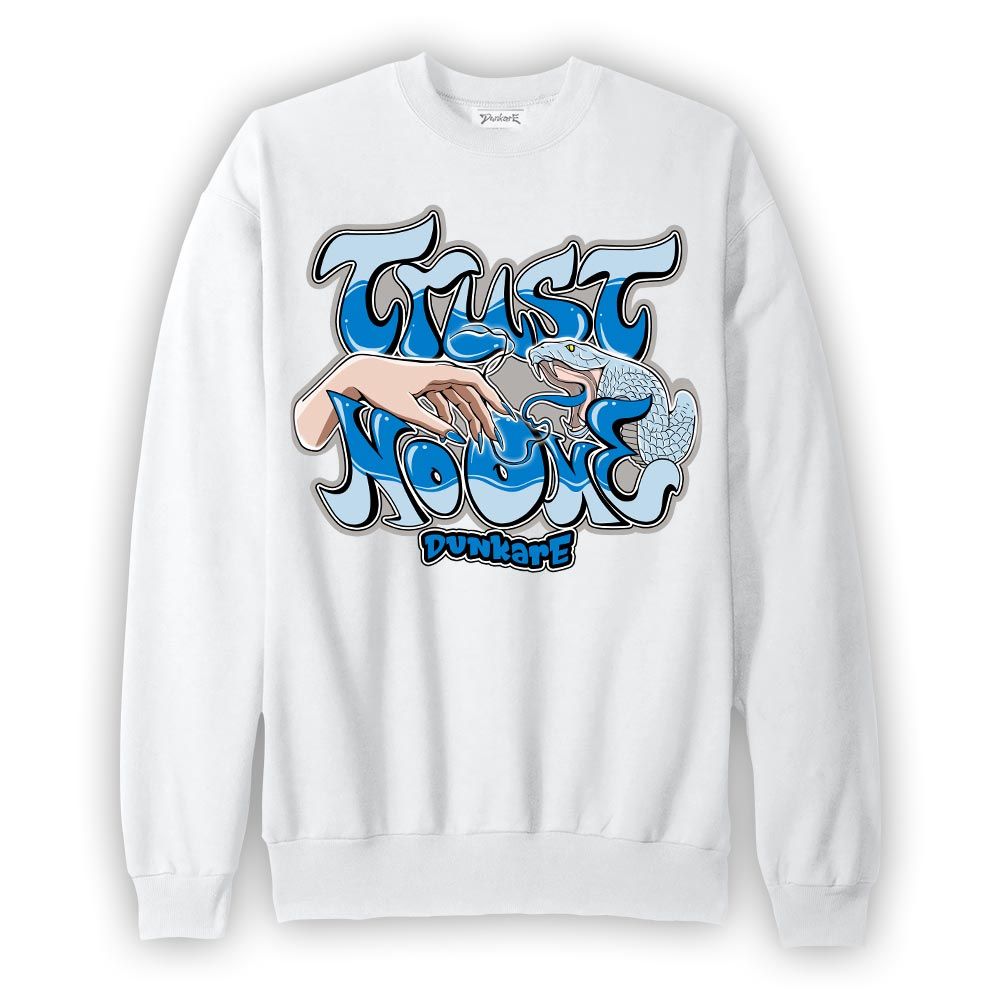 Sweatshirt To match Industrial Blue 4s Sweatshirt - Trust No One Graffiti Graphic 1605 NMP