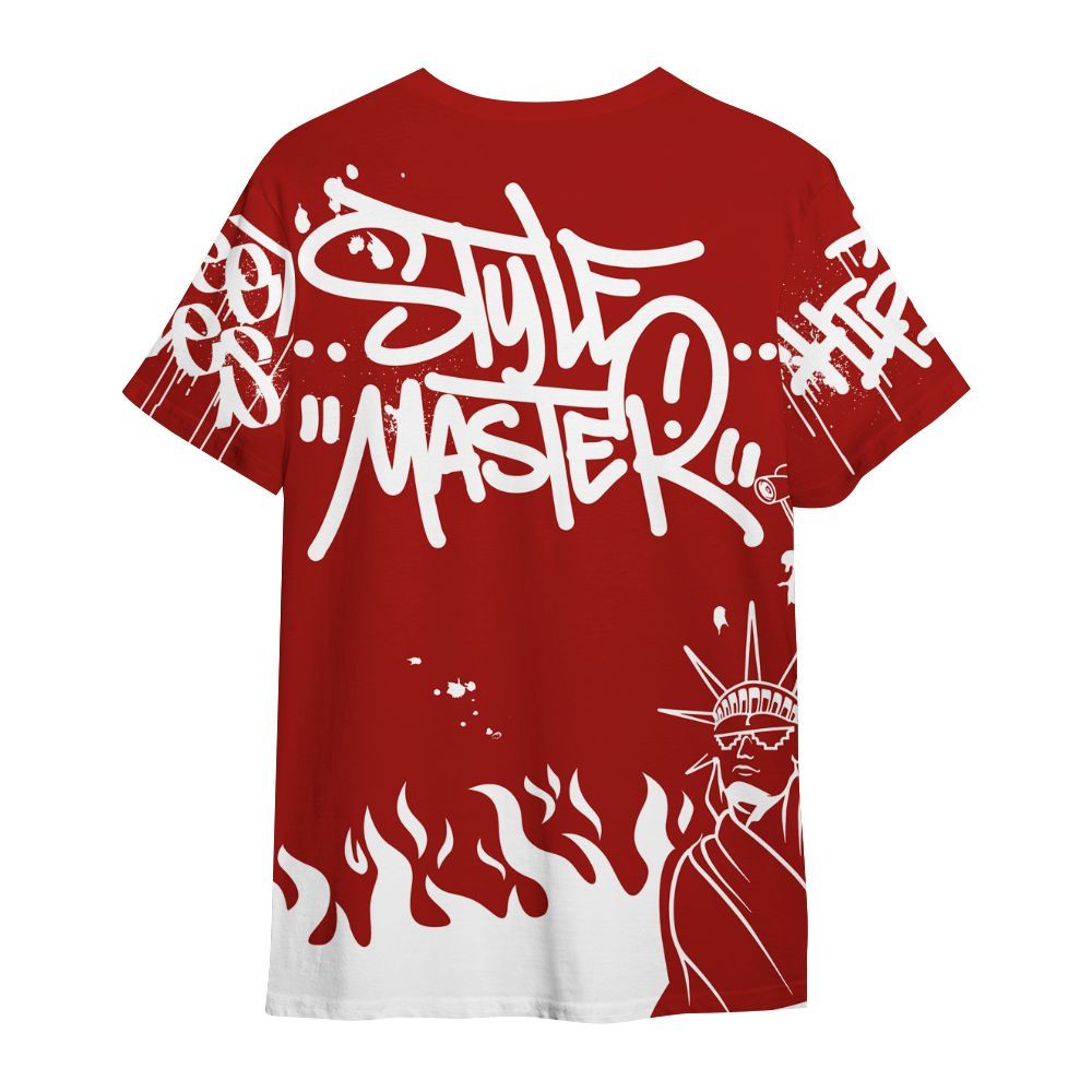 Shirt To Match High OG Varsity Red 1s - Graphic Fck Around Find Out All Over Print