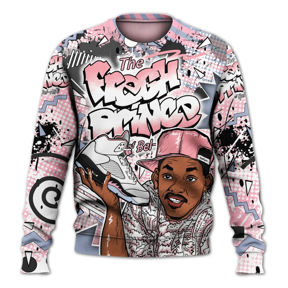 Sweatshirt To Match Retro 35th Anniversary 5s - Fresh Sneaker 90s All Over Print