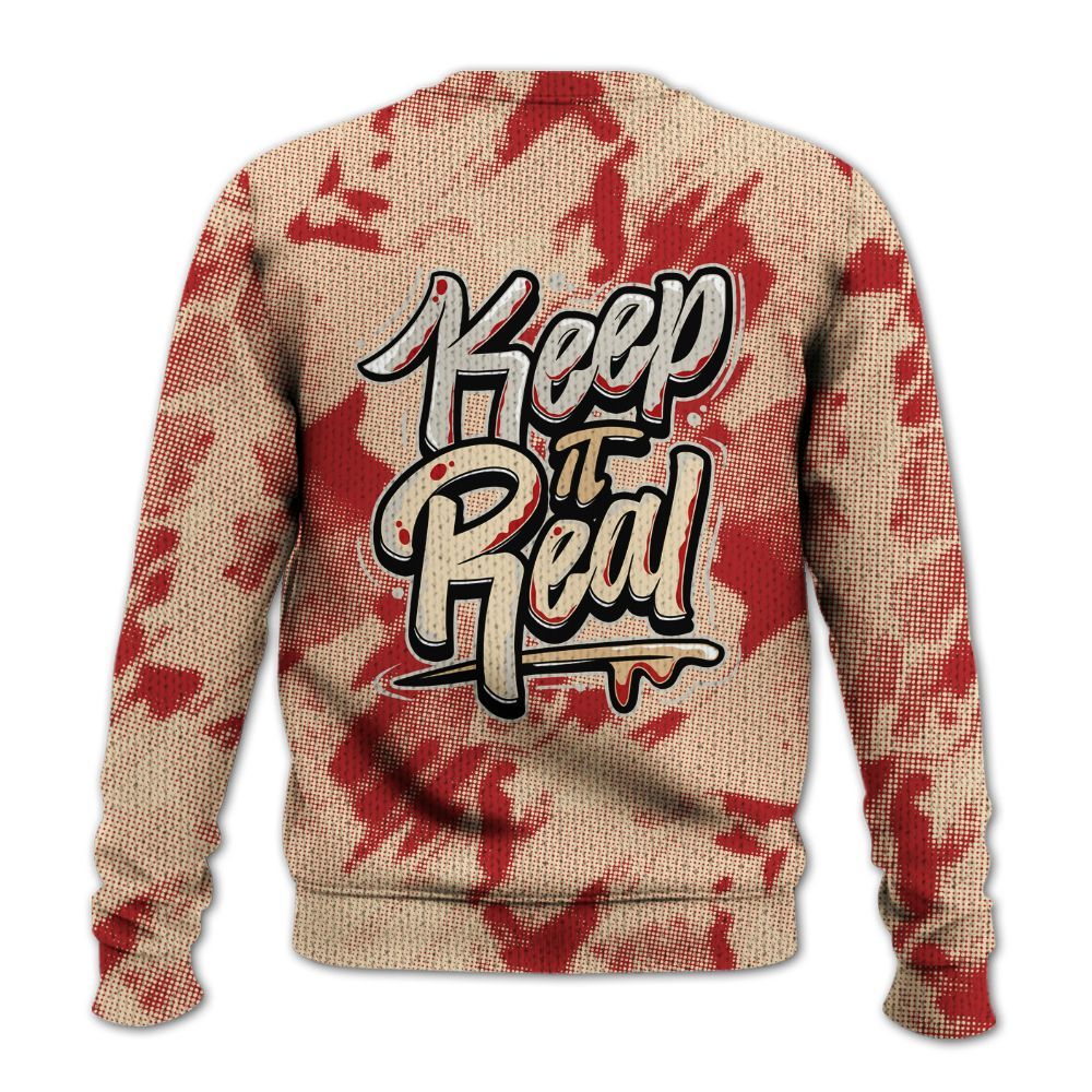 Knitted Sweater To Match Dunk Low Strawberry Waffle - Keeping It Reals Shirt Unisex Oufit