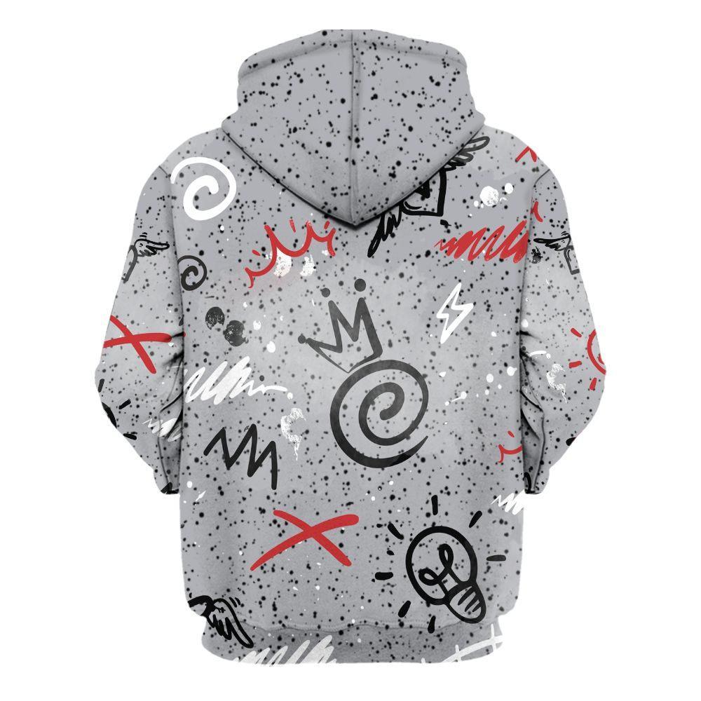 Hoodie To Match White Cement 4s - Drip Been Di2ferent All Over Print