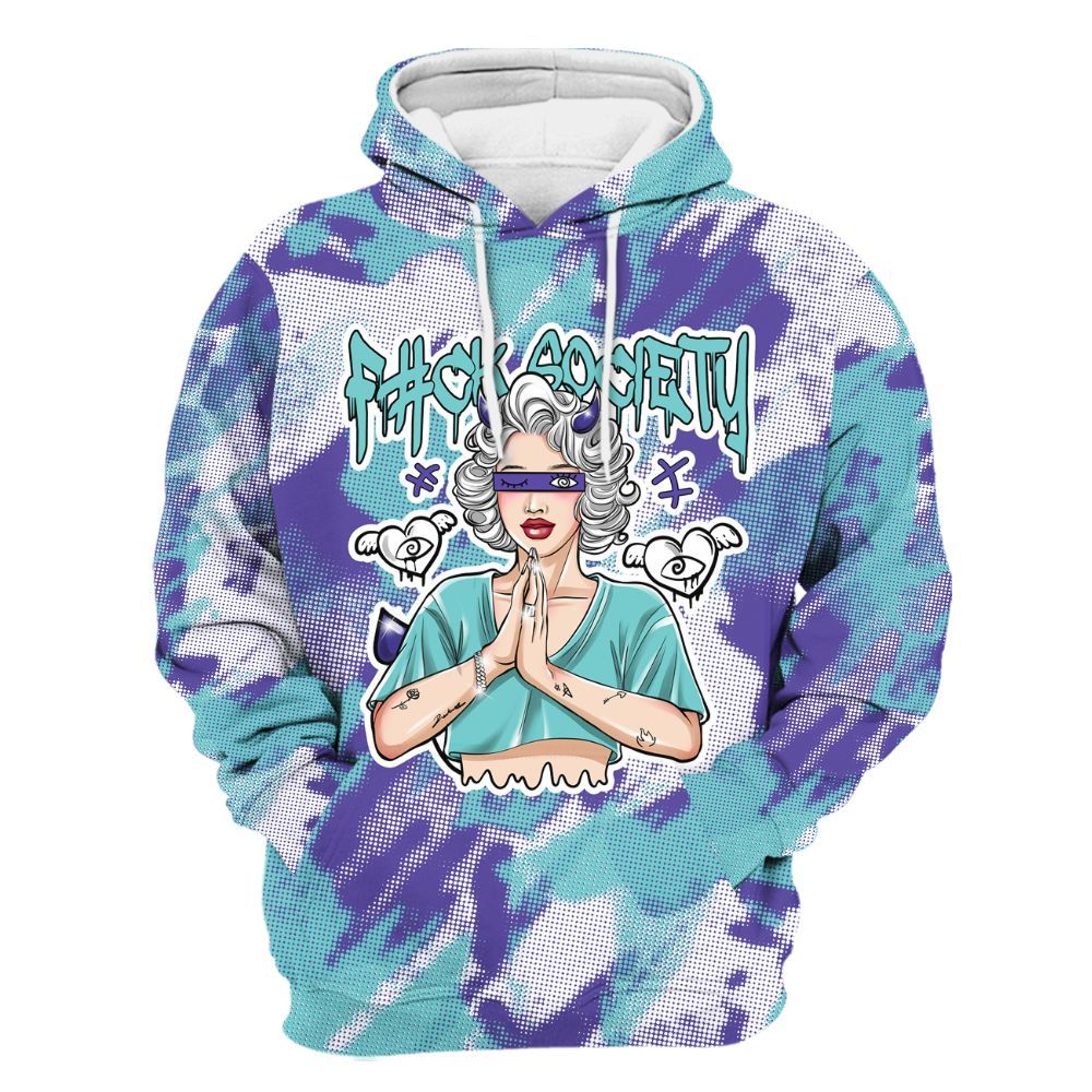 Hoodie To Match Low Hornets 1s - F#ck Xociety Halftone All Over Print