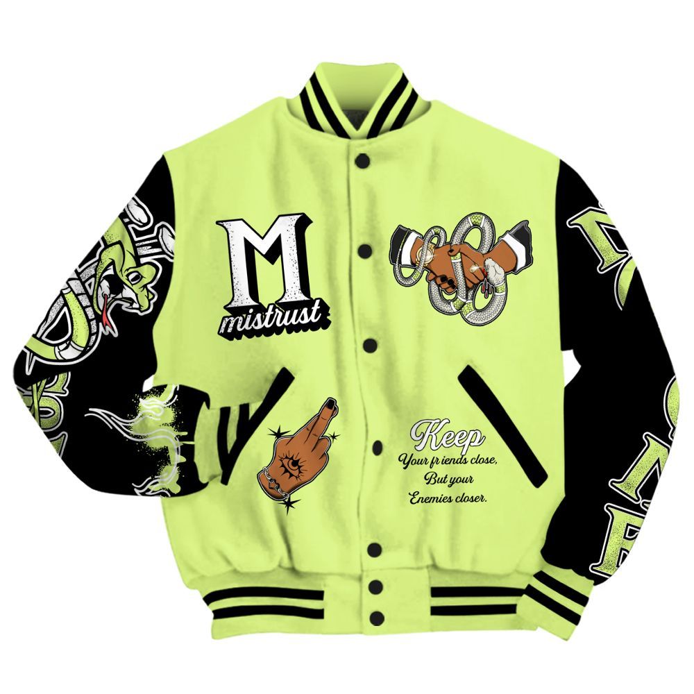 Varsity Jacket To Match Air Max SNDR Volt - Trust No One Snake-Bite Street Style All Over Print