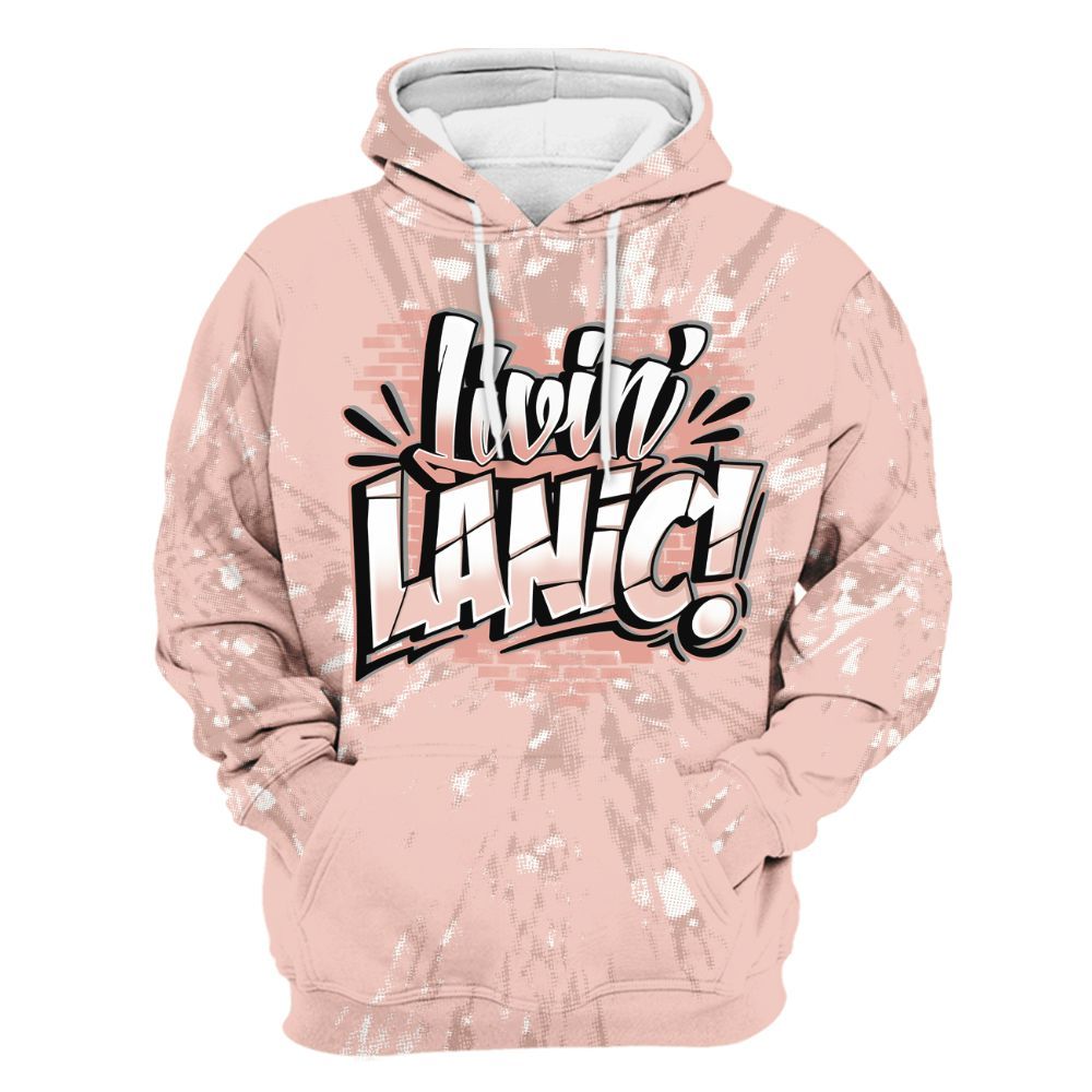 Hoodie To Match Low Legend Pink 11s - Living Large Graphic Luxury All Over Print