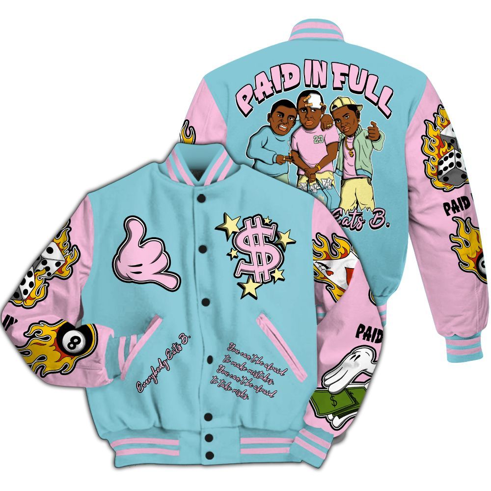 Varsity Jacket To Match SB Dunk Low Visty - Everybody Paid In Full Graphic All Over Print