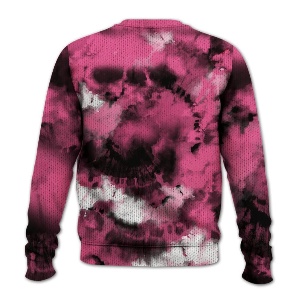 Knitted Sweater To Match Air Max SNDR Hyper Pink - God Blessed Tie Dye