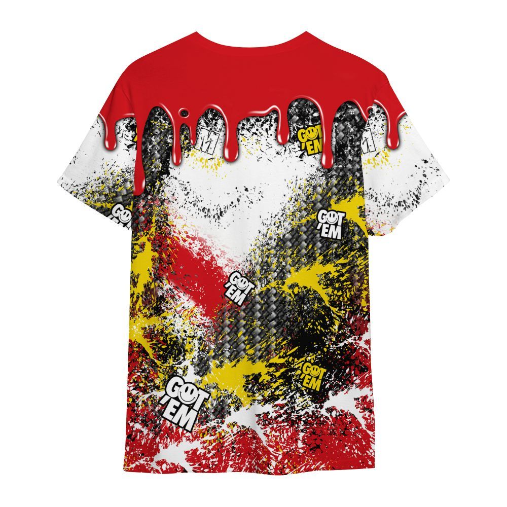 Shirt To Match Ferrari 14s - Dripping 23 Drip All Over Print