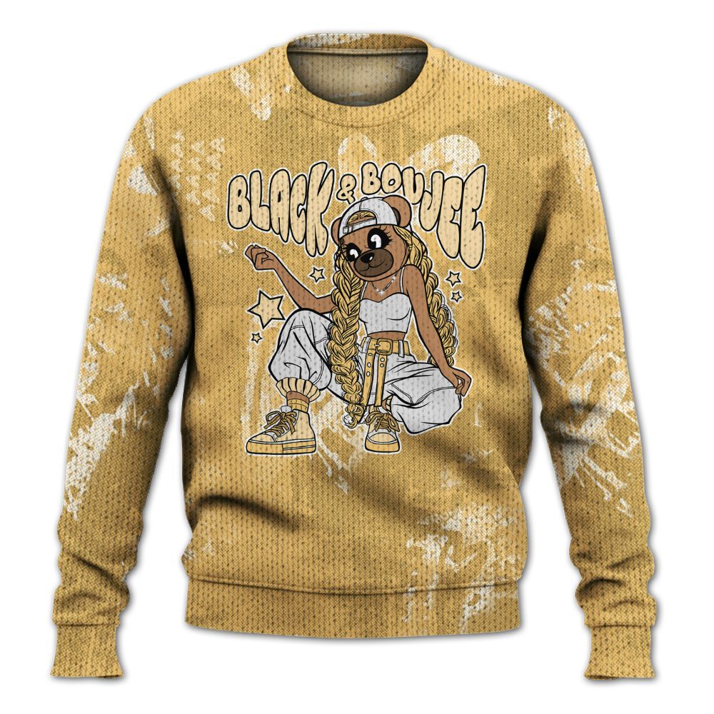 Knitted Sweater To Match Craft Paris 6s - Boujee Girls Bear Heart Grunge