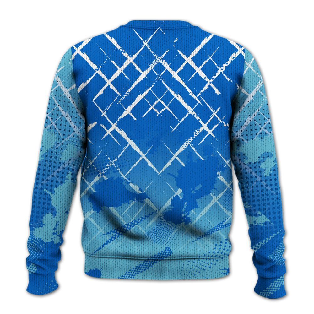 Knitted Sweater To Match Dunk Low Argon - Halftone Stand Business Dripping