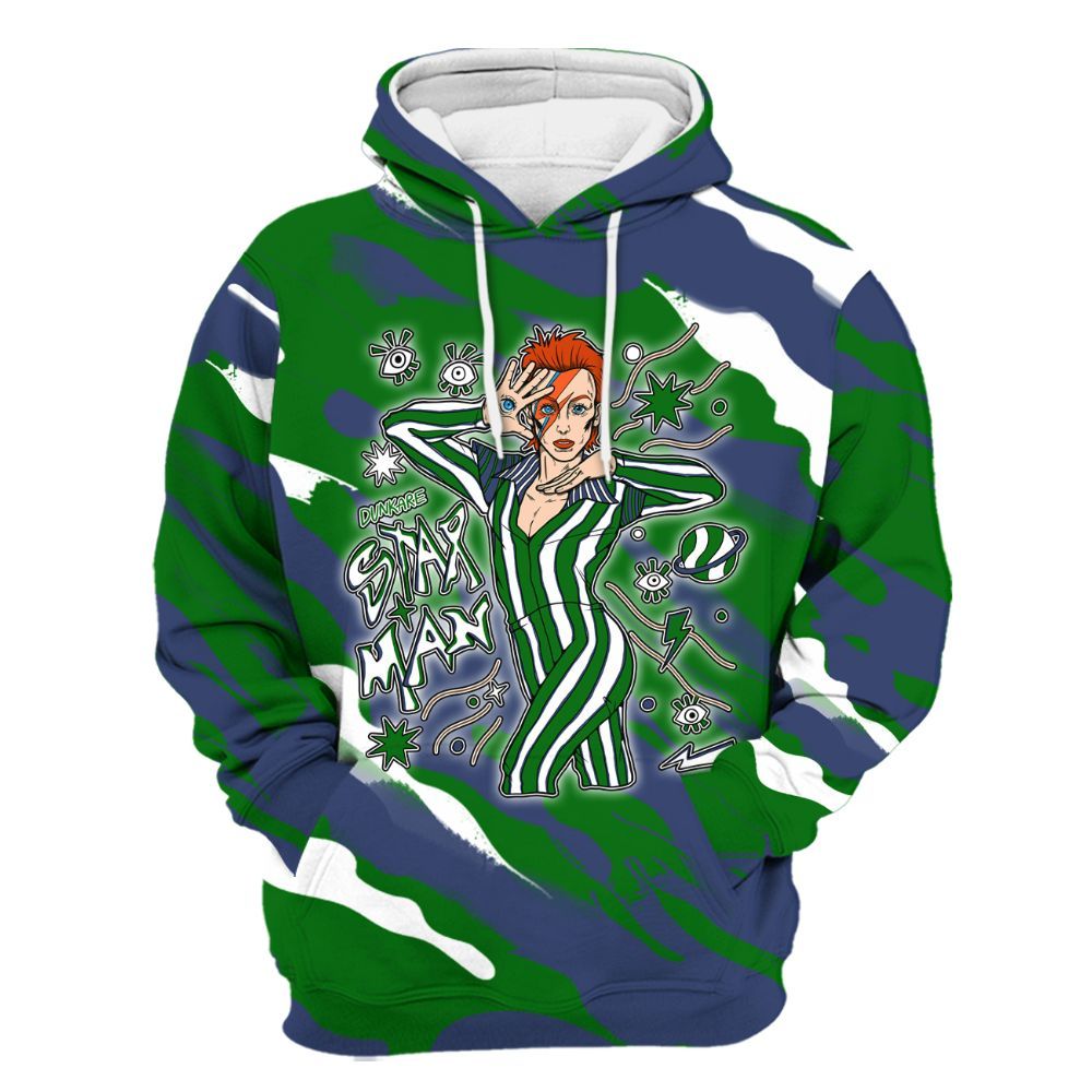 Hoodie To Match Midnight Navy 13s - Starmans Graphics Colored All Over Print