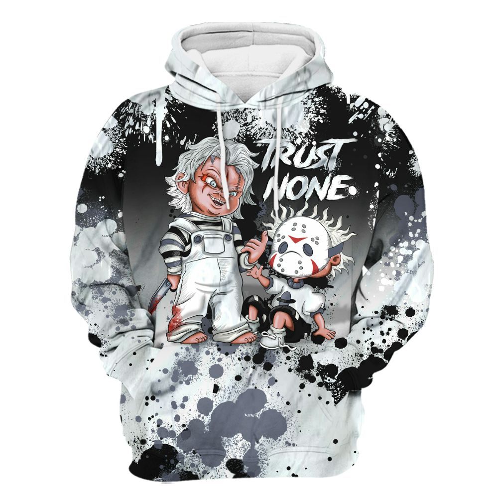 Hoodie To Match Air Foamposite Jin Kazama - Trust No One Scary All Over Print