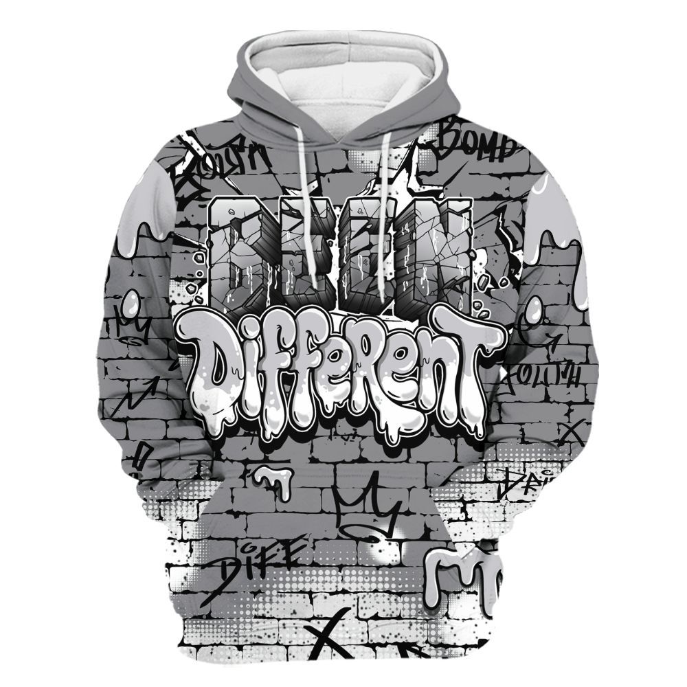 Hoodie To Match Retro Wolf Grey 5s - Been Different All Over Print