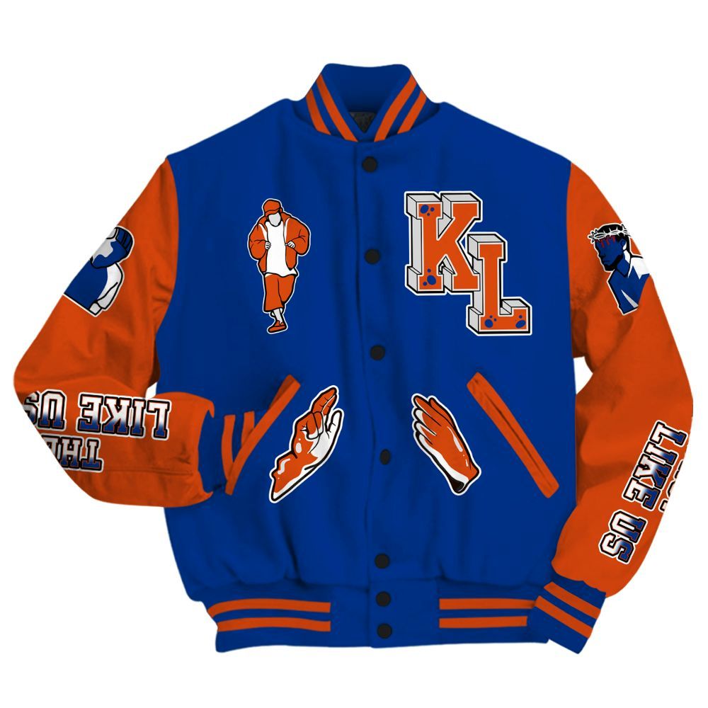 Varsity Jacket To Match Mid Knicks 1s - Dislike Us Graphic All Over Print