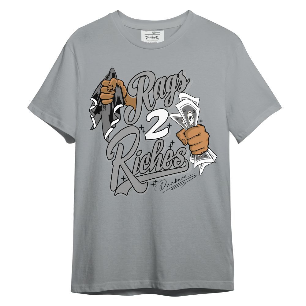 Shirt To Match Black Wolf Grey 12s - Rag 2 Riches Graphic Unisex Shirt
