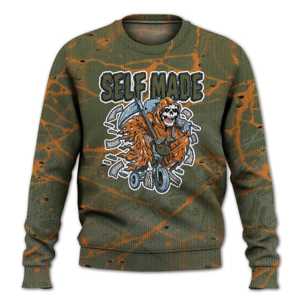 Knitted Sweater To Match Olive 5s - Self Make Skeleton Profound