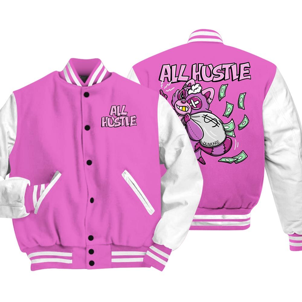 Varsity Jacket To Match Hyper Violet 4s Varsity - All Hustles Raccoon Varsity Unisex 0305 DNY