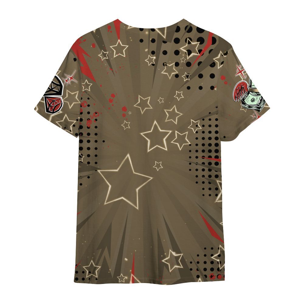 Shirt To Match Olive 9s - Grind2 Shine Later All Over Print