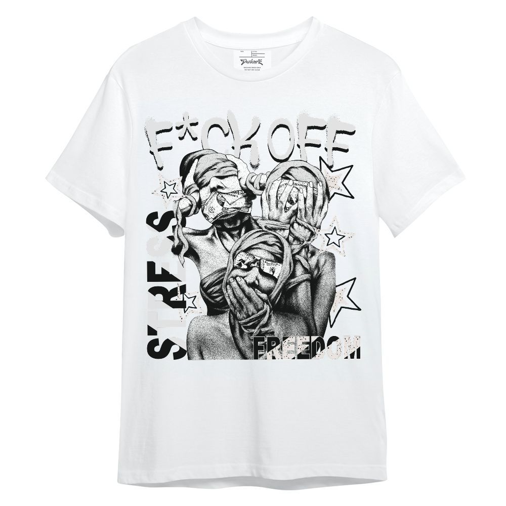 Shirt To Match Retro Reverse Metallic 5s - Fck Off Stress Freedom Unisex Shirt