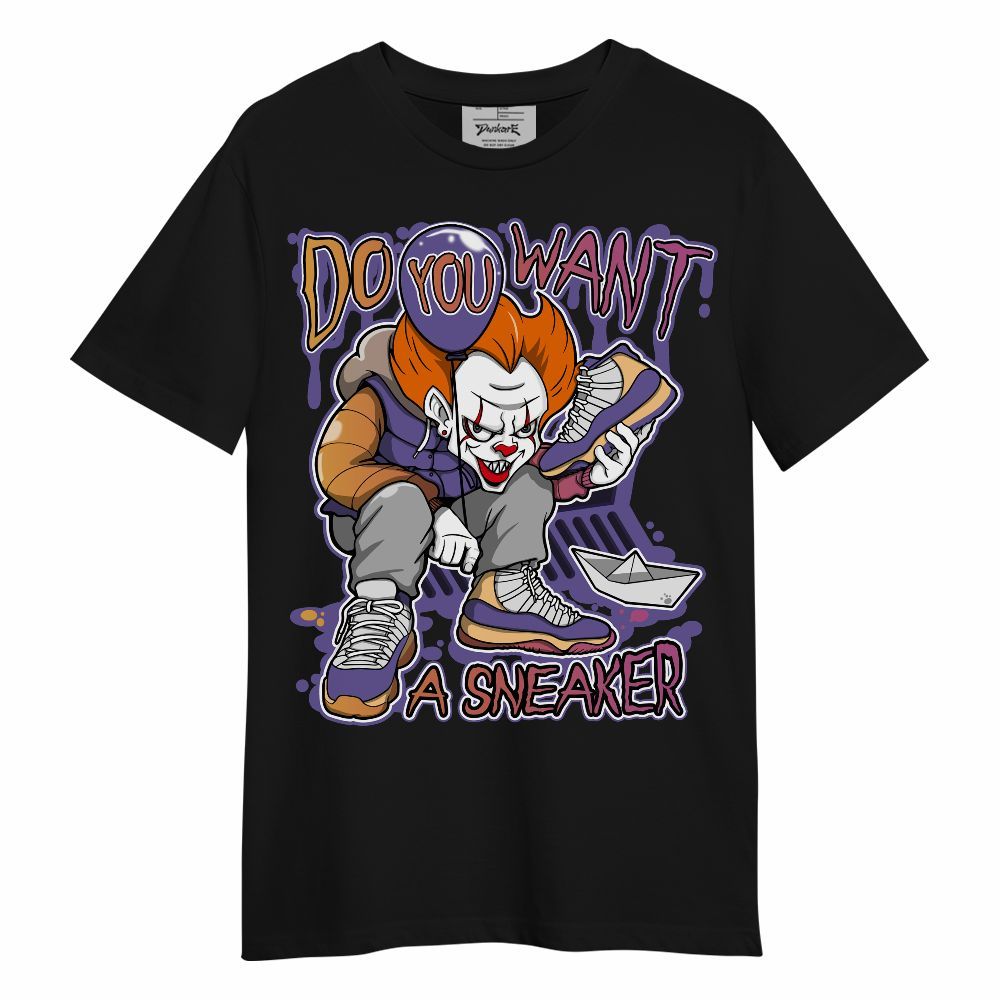 Shirt To Match Book Sunset 1s - Clown Scary Sneakers Halloween Graphic Unisex Shirt