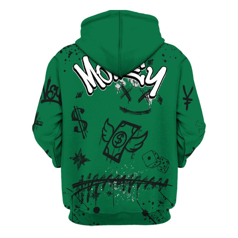 Hoodie To Match Pine Green 3s - Everybody Paid In Full Crayon All Over Print