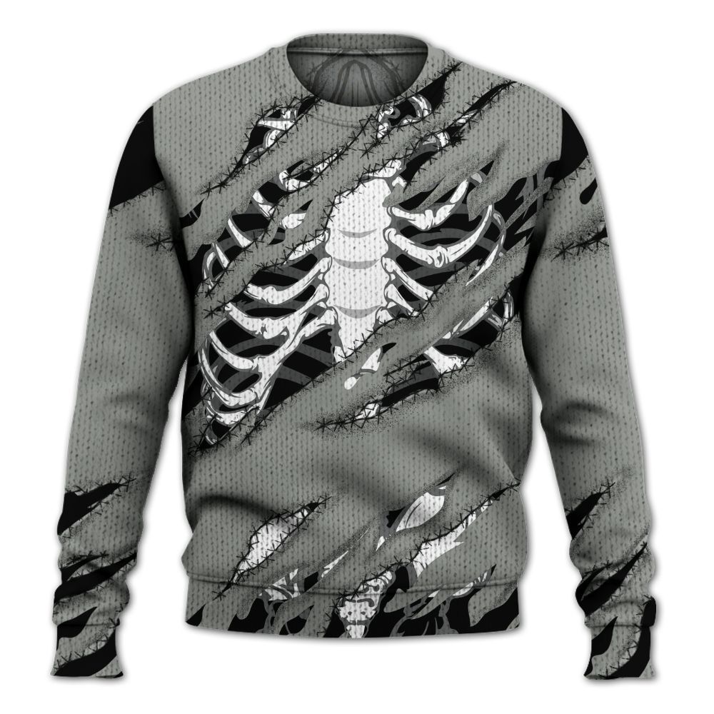 Knitted Sweater To Match Paris Olympics 4s - GOT 'EM Skeleton Scratch