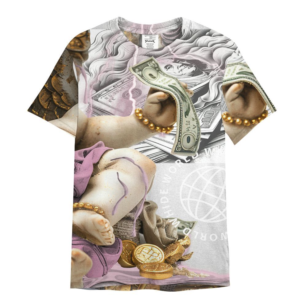 Shirt To Match Orchid 4s - Money Talk Angel All Over Print