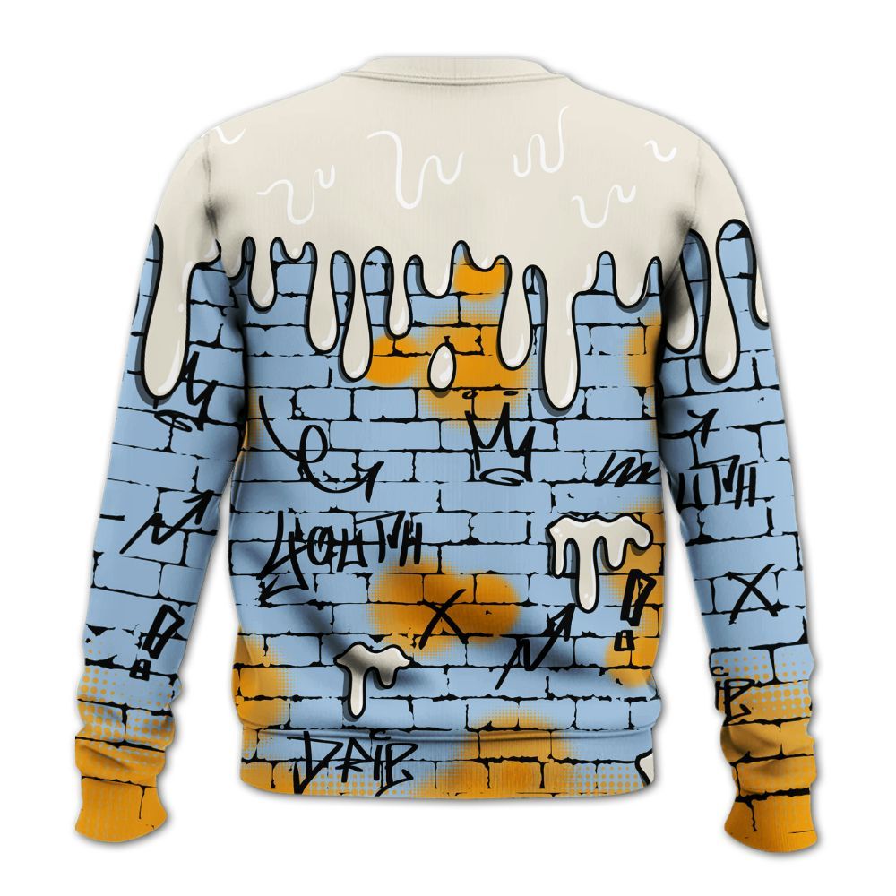 Sweatshirt To Match Retro High OG Pale Ivory Psychic Blue 1s - Been Different All Over Print