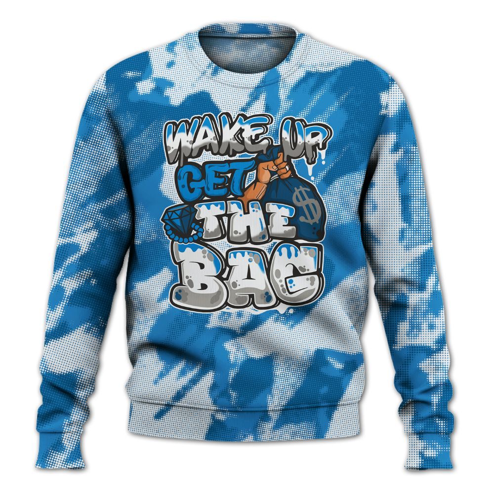 Sweatshirt To Match Industrial Blue 4s - Get More Bags Abstract All Over Print