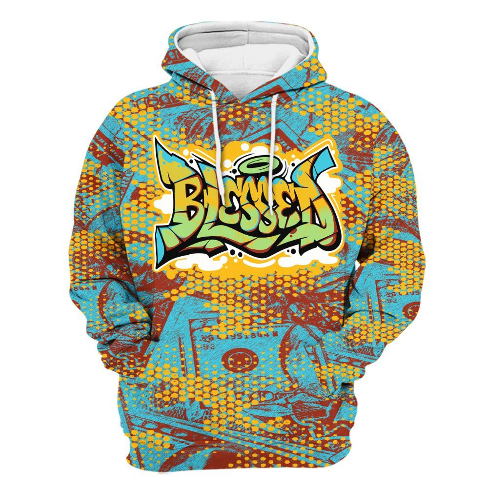 Hoodie To Match SB Dunk Di'Orr Greenwood - Blessing Graphic Banknotes All Over Print