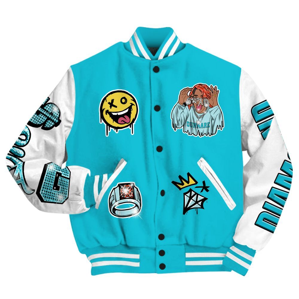 Varsity Jacket To Match Dunk Low KD 17 N7 - Pressures Makes Varsity Jacket To Match All Over Print