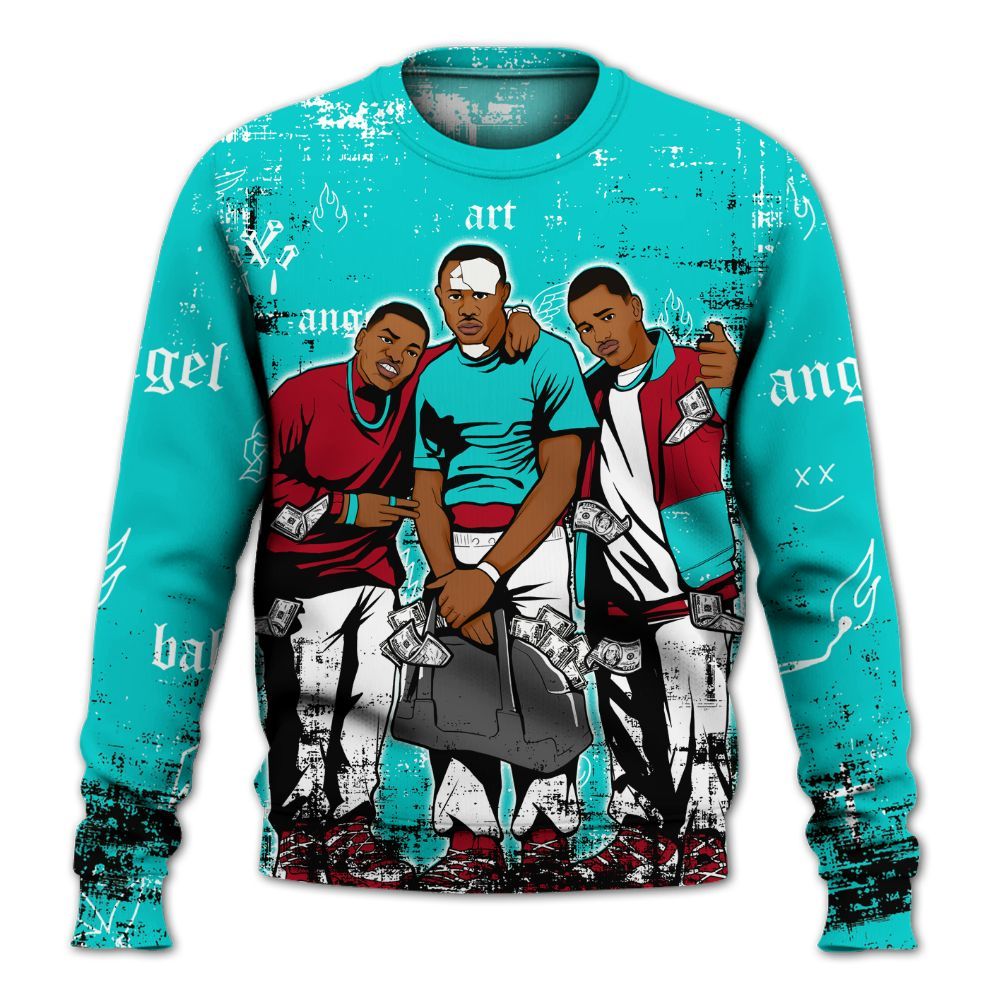 Sweatshirt To Match Air Griffey Max 1 Freshwater - Paid In Full Money All Over Print