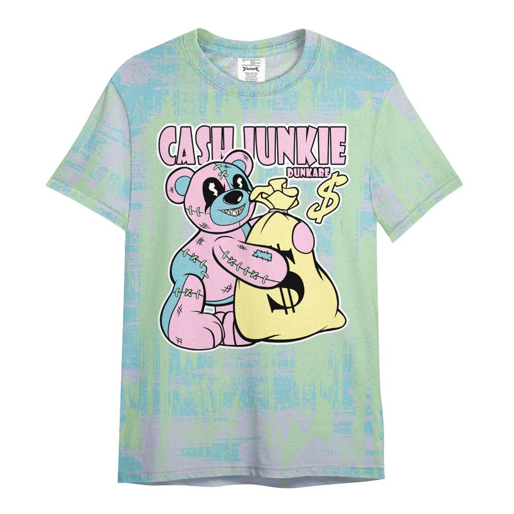 Shirt To Match SB Dunk Low Visty - Cashs Junkie Bear Glitch Art All Over Print