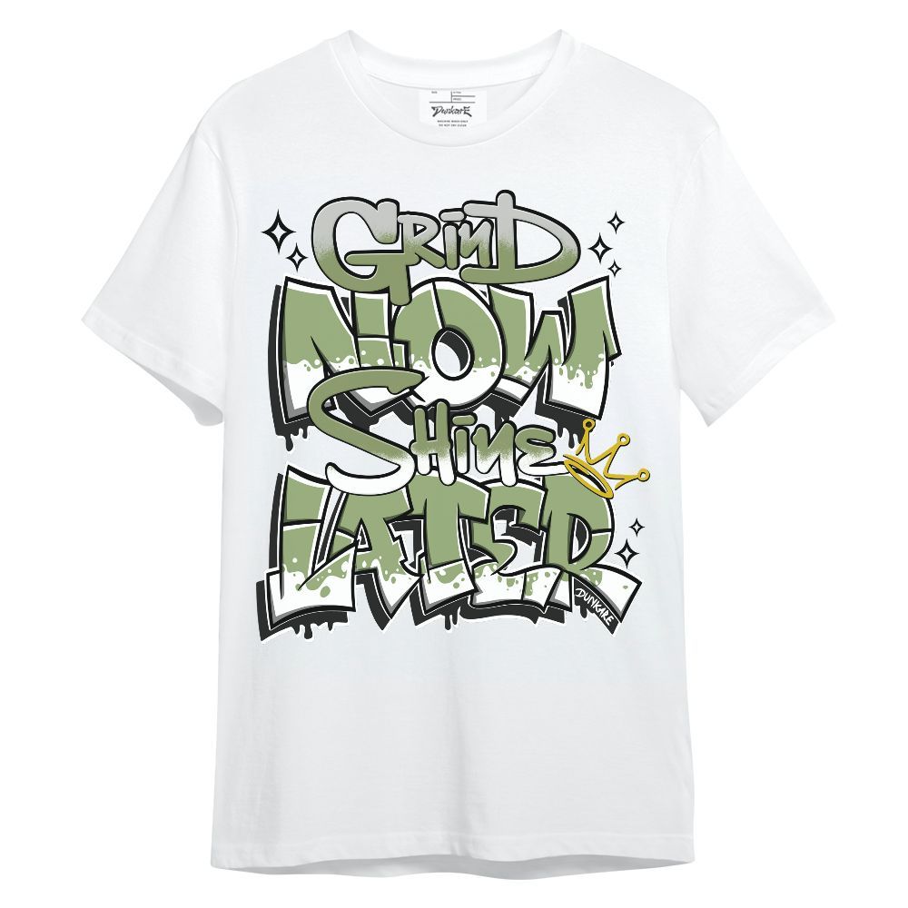 Shirt To Match Oil Green 4s - Grind Shine Sneaker Tee Streetwear Unisex Shirt