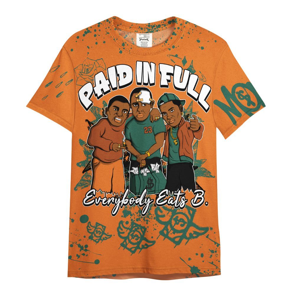 Shirt To Match Dunk Low Ceramic - Everybody Paid In Full Crayon All Over Print