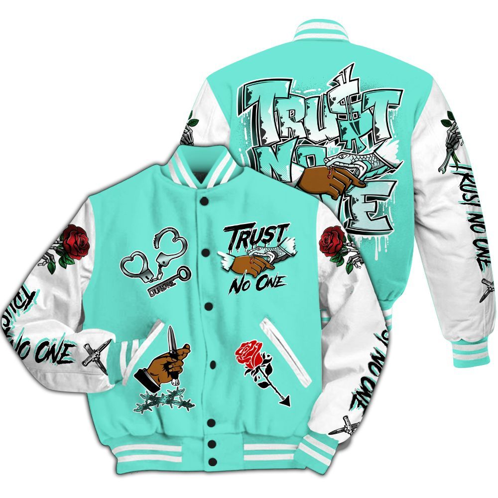 Varsity Jacket To Match Retro Low Igloo 11s - Trust No One Dripping All Over Print