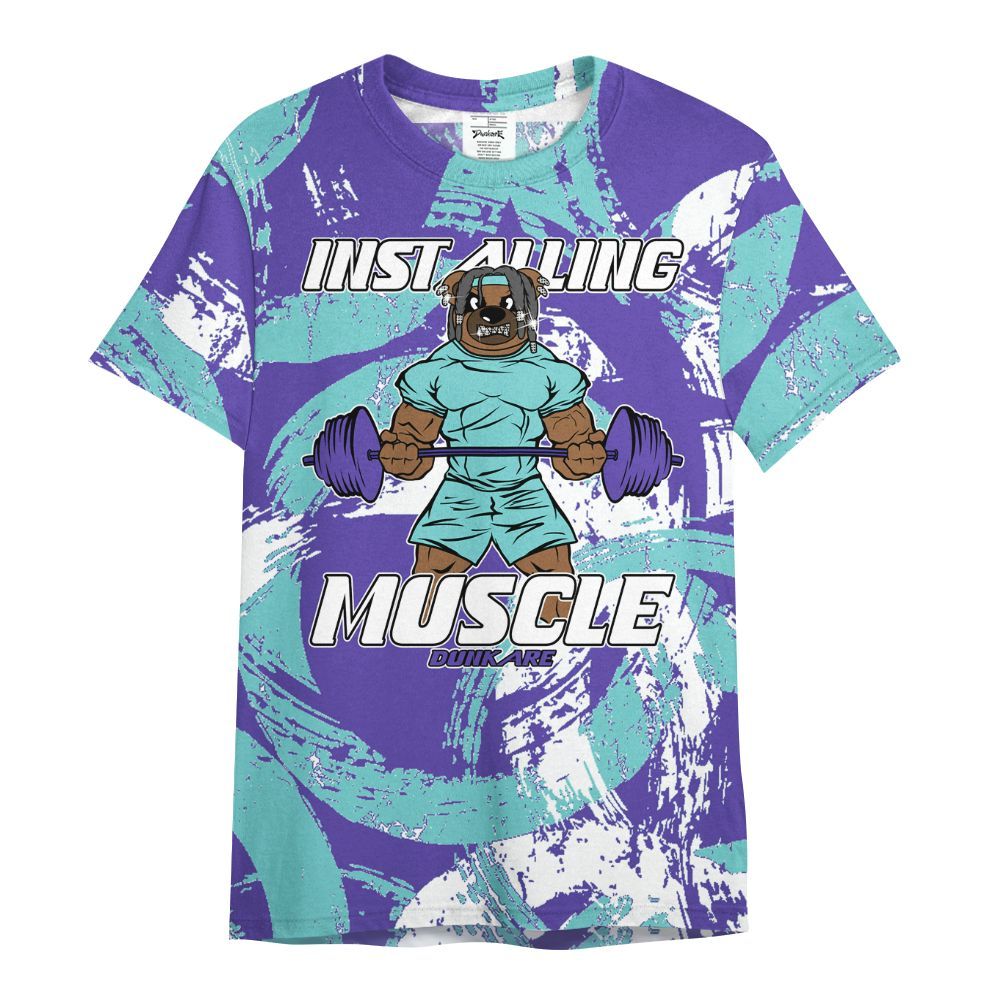 Shirt To Match Low Hornets 1s - Installing Muscle Bear Circle Slpash All Over Print
