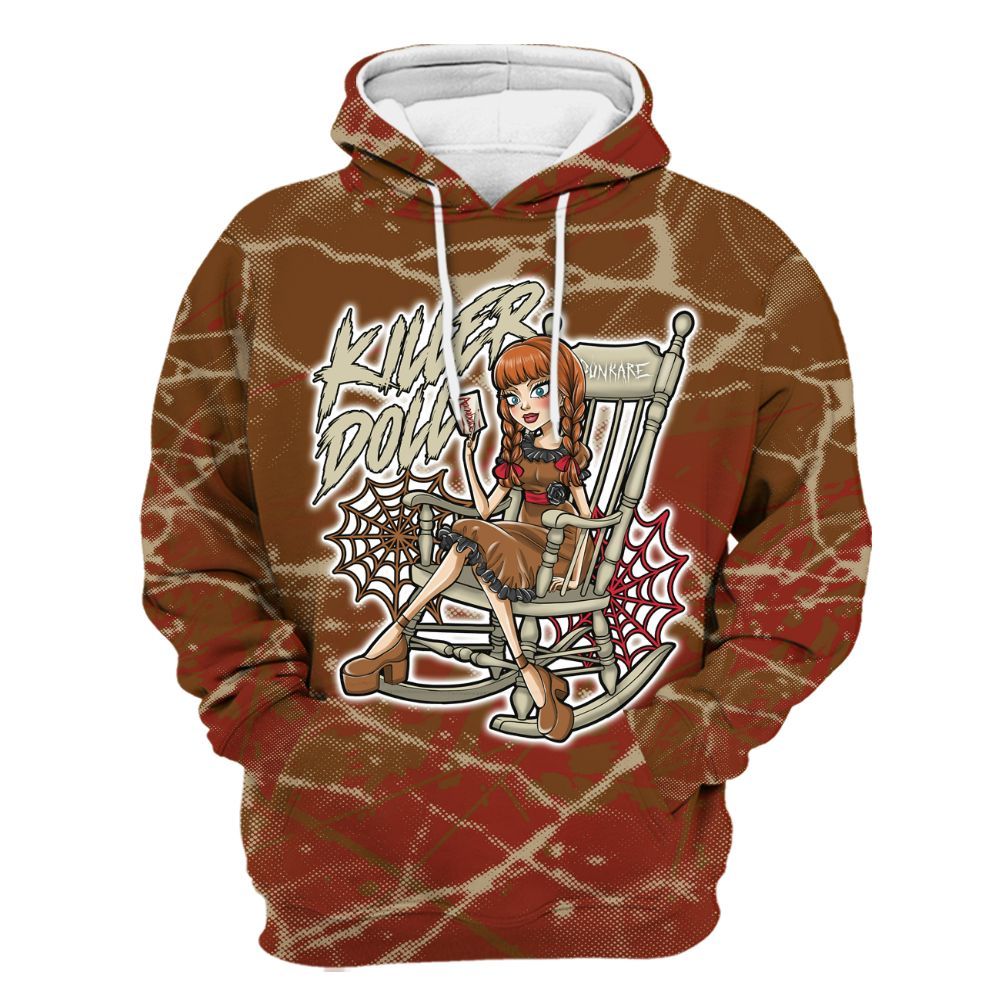 Hoodie To Match Archaeo Brown 5s - Killer Doll-A Halloween Profound All Over Print