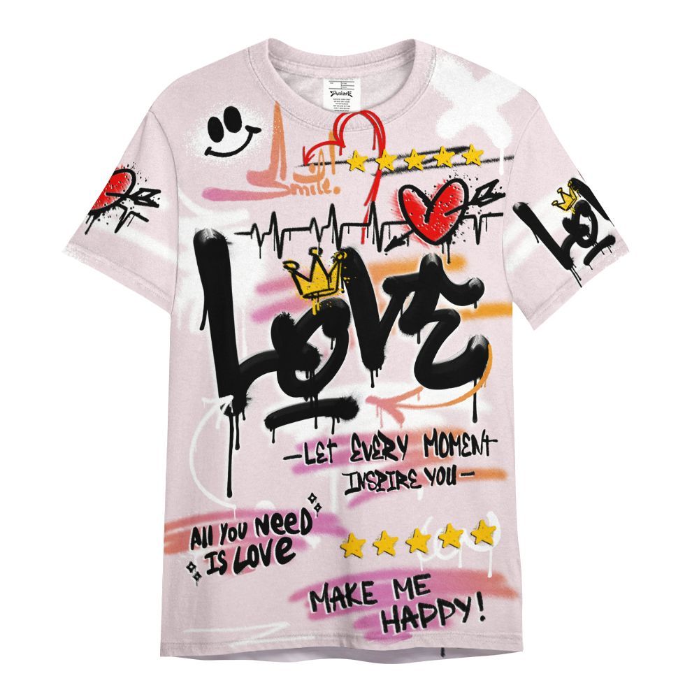 Shirt To Match Book Sunrise 1s - Happy Love Beats Graffiti Streetwear All Over Print