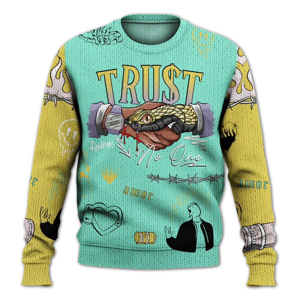 Sweater To Match Dunk Low Easter 2026 - Snake Trust No One Graphic